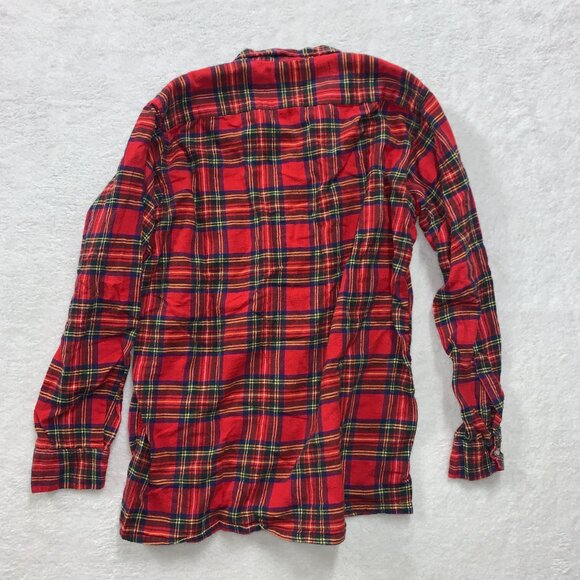 VTG LL Bean Shirt Womens Large (Long) Red Plaid Flannel Cozy Autumn Lumberjack - Picture 5 of 7